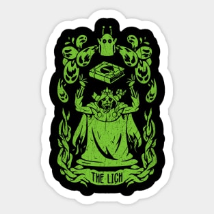 Adventure time The lich King, tarot card design of The Lich King from adventure time Sticker